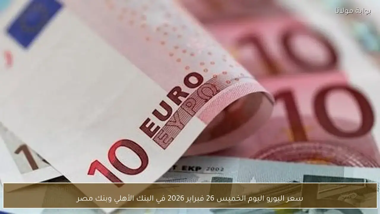 تحديث جديد في سعر اليورو أمام الجنيه داخل البنك الأهلي وبنك مصر اليوم الخميس